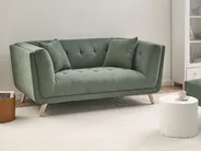 Sofa 2-Sitzer HABO Stoff Grün_1076823