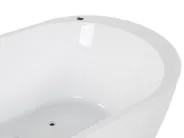 Freistehende Whirlwanne mit LED NEVIS 170 x 80 cm Weiß_798687