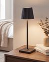 Tischlampe POMBEIRO Metall Schwarz