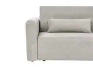 Schlafsofa 3-Sitzer VAXHOLM mit Stauraum Stoff Grau_1026876