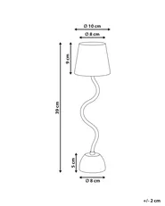 Kabellose LED Tischlampe VOUGA mit Dimmer Metall Beige_940340