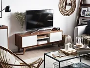 TV Stand ROCHESTER Brown/ White_1174372