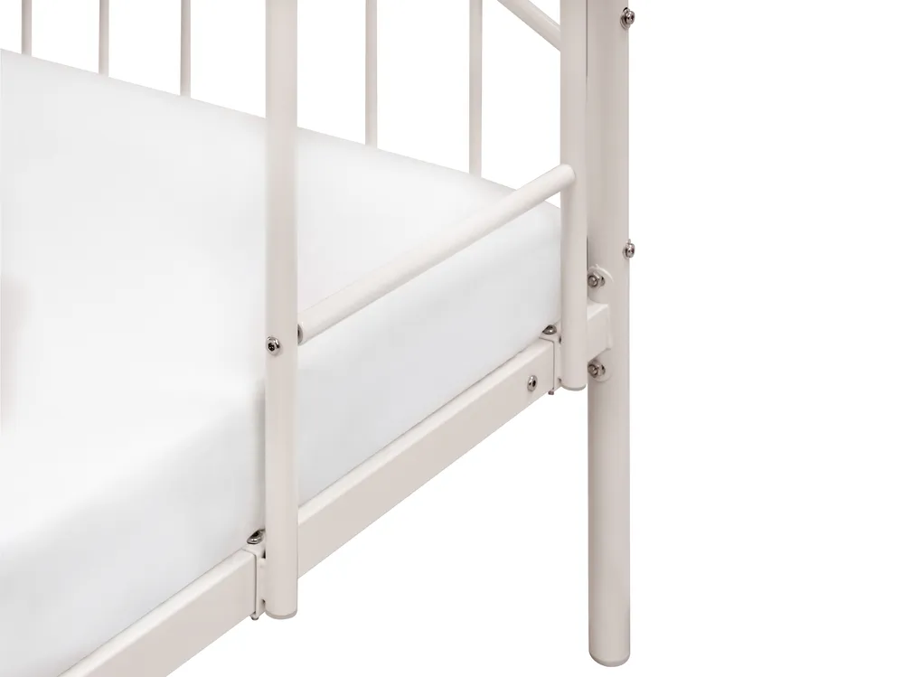 Hochbett Metall CHARTRES 90 x 200 cm Beige_1116743