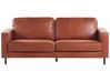 Sofa 3-Sitzer SAVALEN Kunstleder Goldbraun