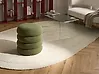 Pouf SUMPTER Bouclé Grün