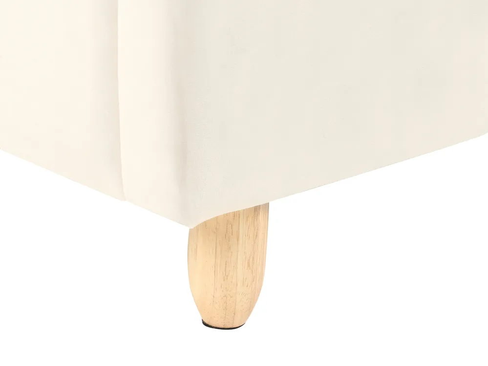 Kids Bed Cloud Velvet BELLEVUE 90 x 200 cm (EU Single) Light Beige_984330