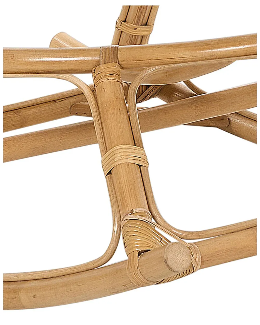 Schaukelstühle 2er Set ORVIETO Rattan Naturfarben_878383