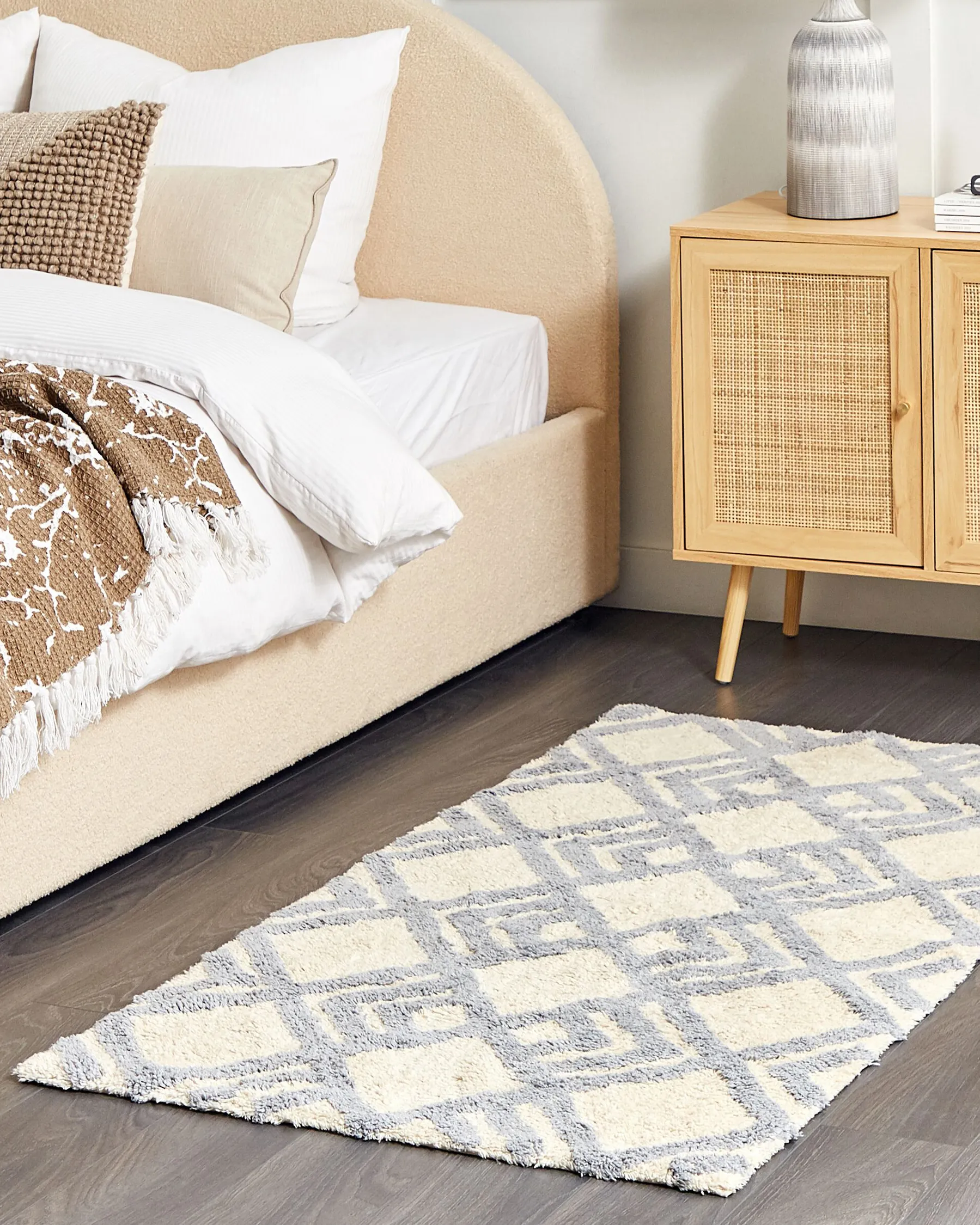 Teppich NEVSEHIR Beige 80 x 150 cm Baumwolle_839398