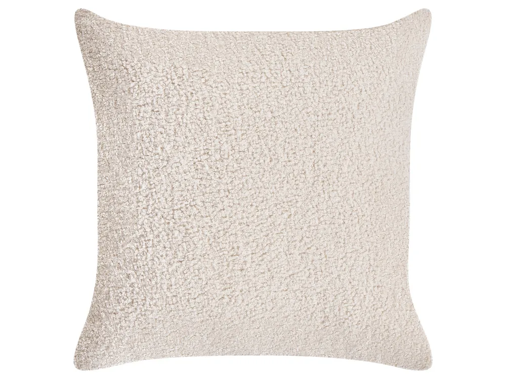 Modul Ecksofa 5-Sitzer MESNALI Bouclé Cremeweiß linksseitig_1046616
