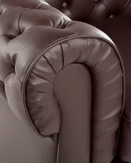 Sessel CHESTERFIELD Echtleder Braun_538356