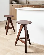 Set mit 2 Barhockern AROMA Holz Braun_975980