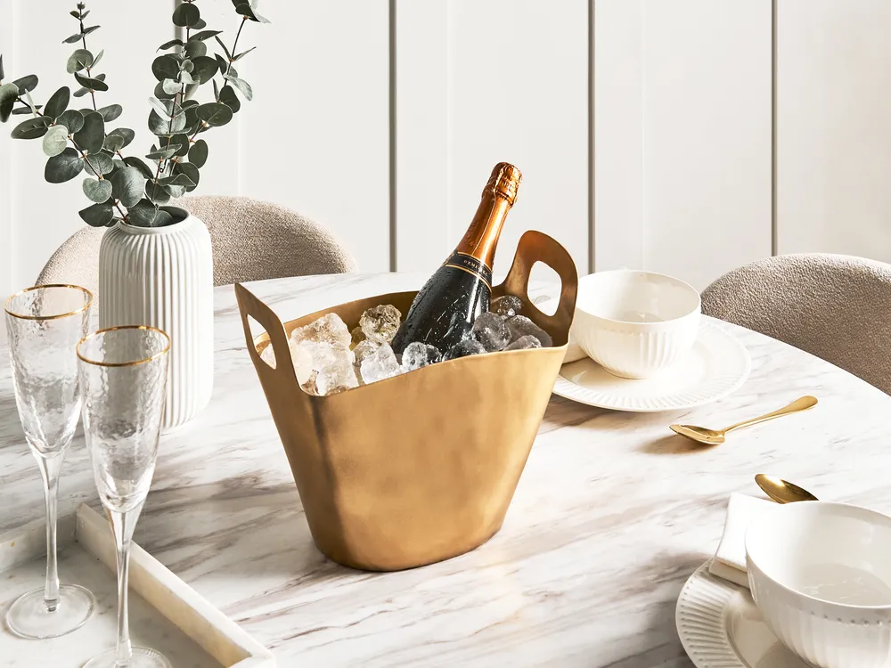 Ice Bucket SUNBAT Metal Gold