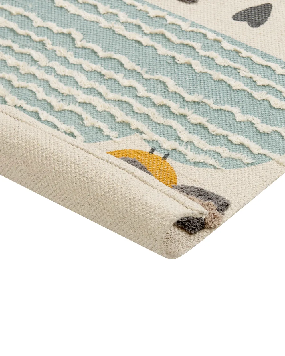 Kinderteppich BLANG Beige 80 x 150 cm Baumwolle_864134