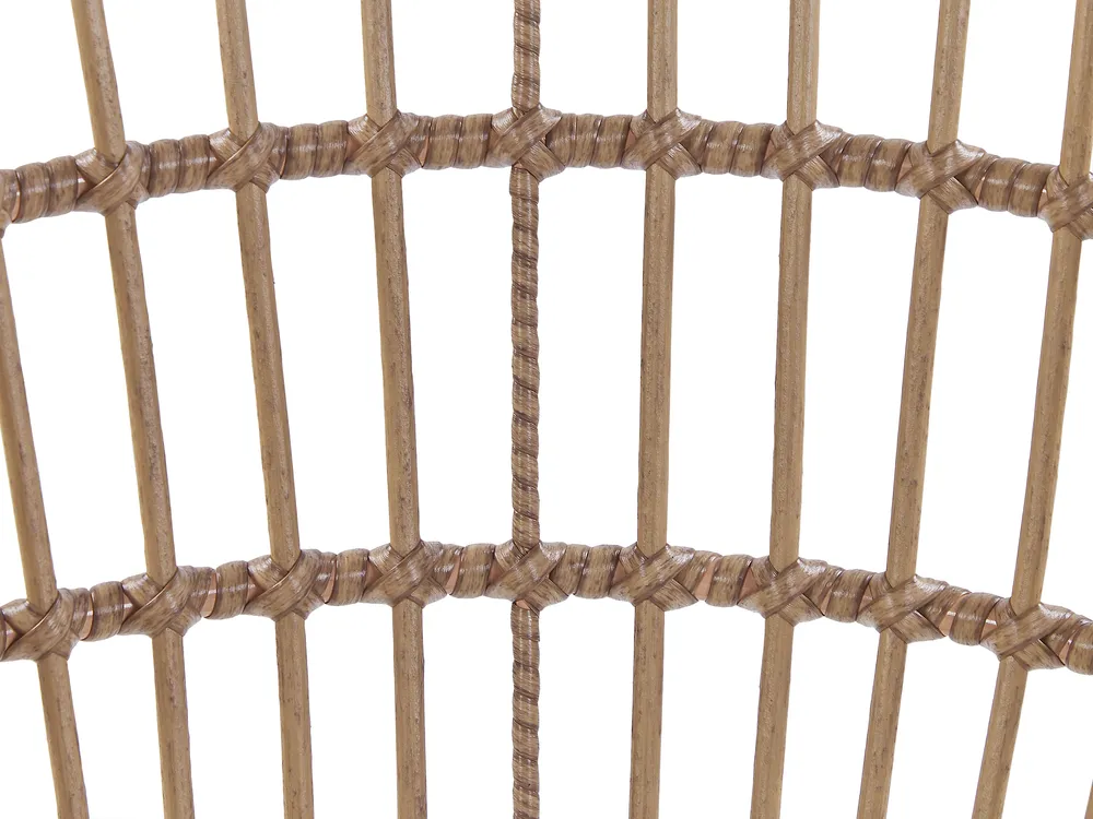 Gartenmöbel Set 6-Sitzer ALIANO II inkl. Kissen Polyrattan Beige_812467