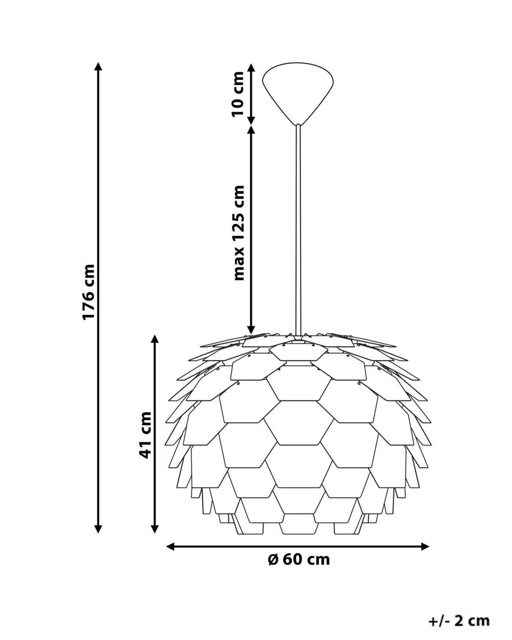 Pendant Lamp SEGRE L Grey_684867
