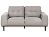 Sofa 2 Seater LAURILA Fabric Light Grey
