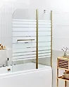 Badewannenaufsatz TUAPI 140 x 120 cm Gold
