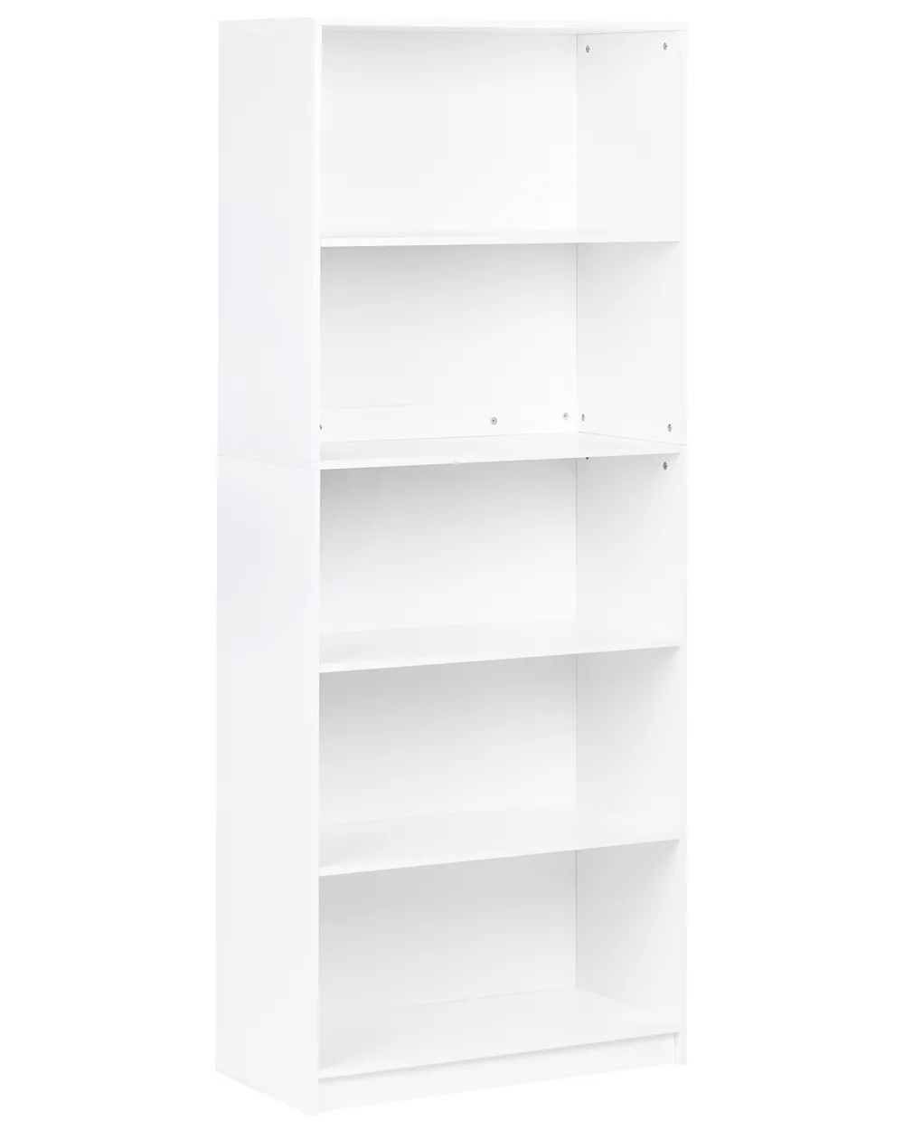 Bücherregal mit 5 Ebenen ZEHNA 197 cm Weiß