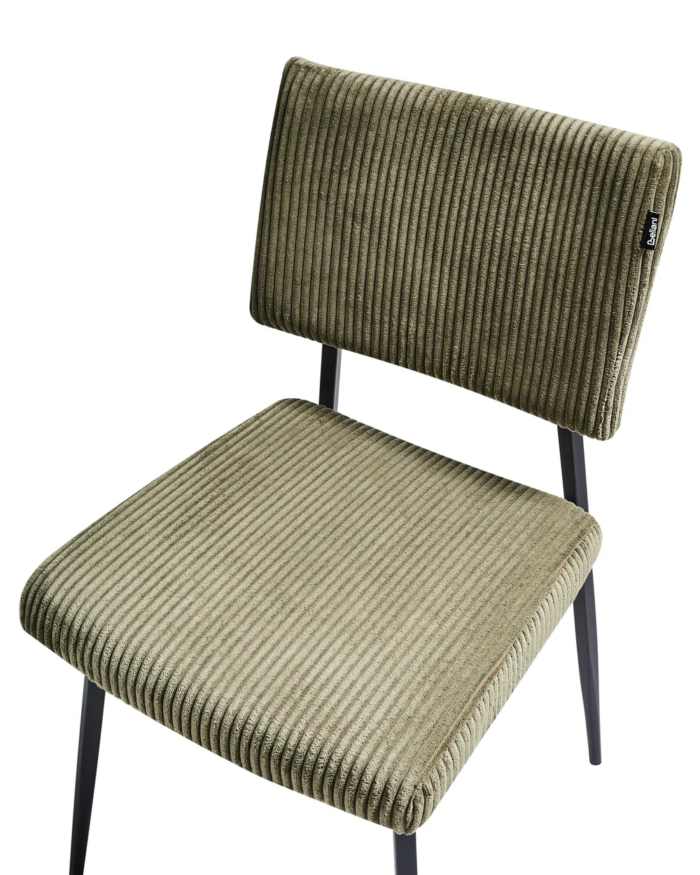 Esszimmerstuhl 2er Set STURGIS Cord Olivgrün_963294