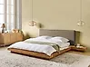 Bett mit Lattenrost Bouclé ZEN 160 x 200 cm Naturfarbene Esche