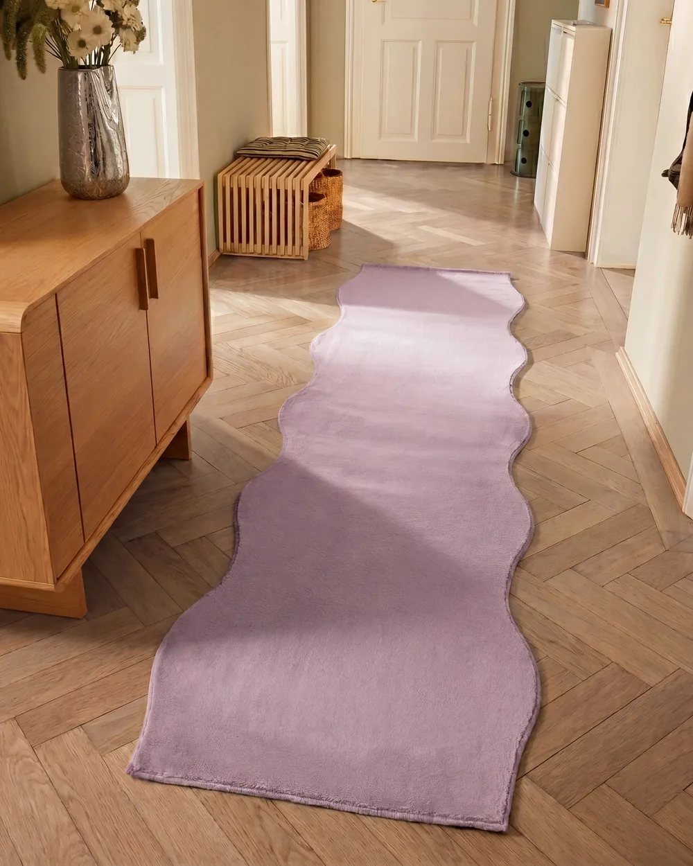 Rug DAWA Light Violet 80 x 300 cm