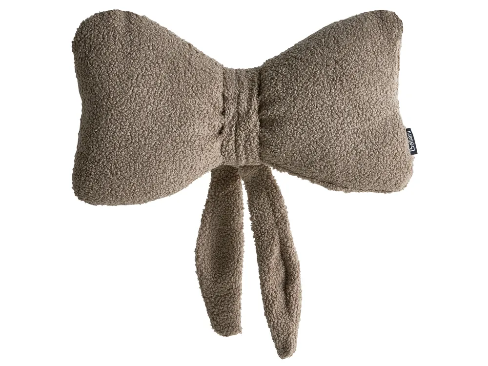 Dekokissen 3er Set WINTERLAND 30 x 35 cm 45 x 25 cm Bouclé Taupe Weihnachtsmotiv_1032961