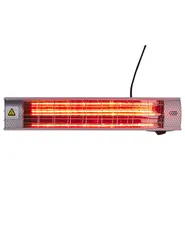 Stenski infrardeči zunanji grelnik BROMO 2000 W Silver_815754