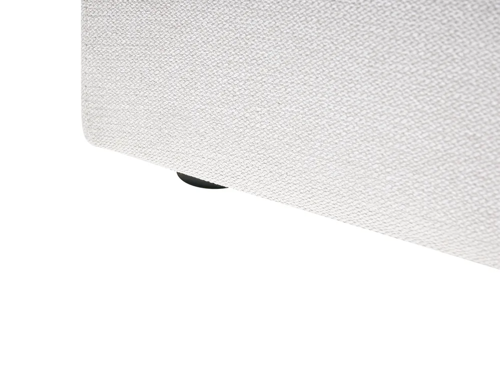 Bett mit Stauraum BASTON Stoff Cremeweiß 180 x 200 cm_997060