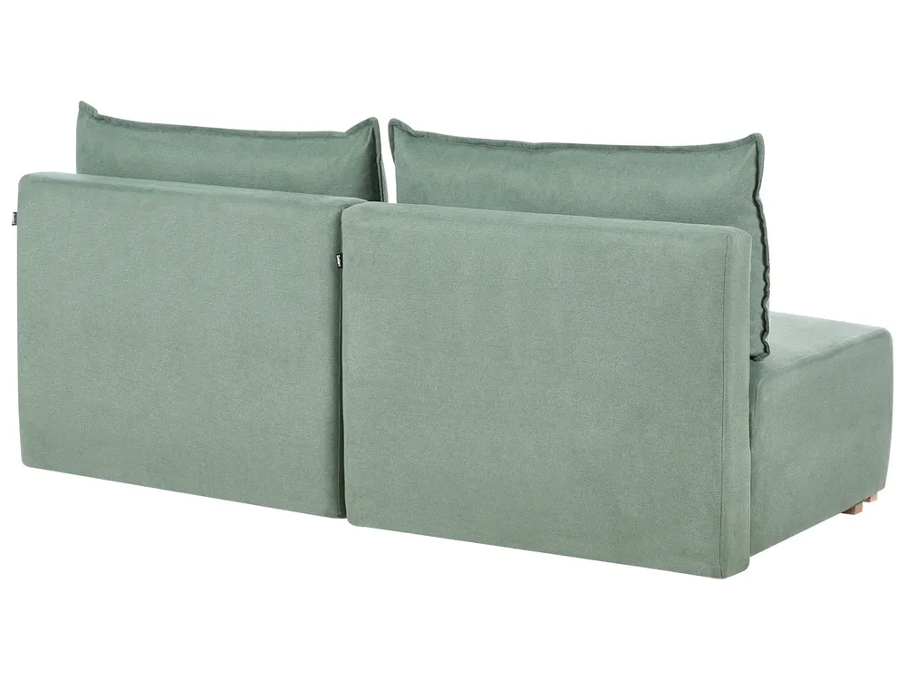 Modular Corner Sofa NERBO Fabric Light Green Right Hand_1035345