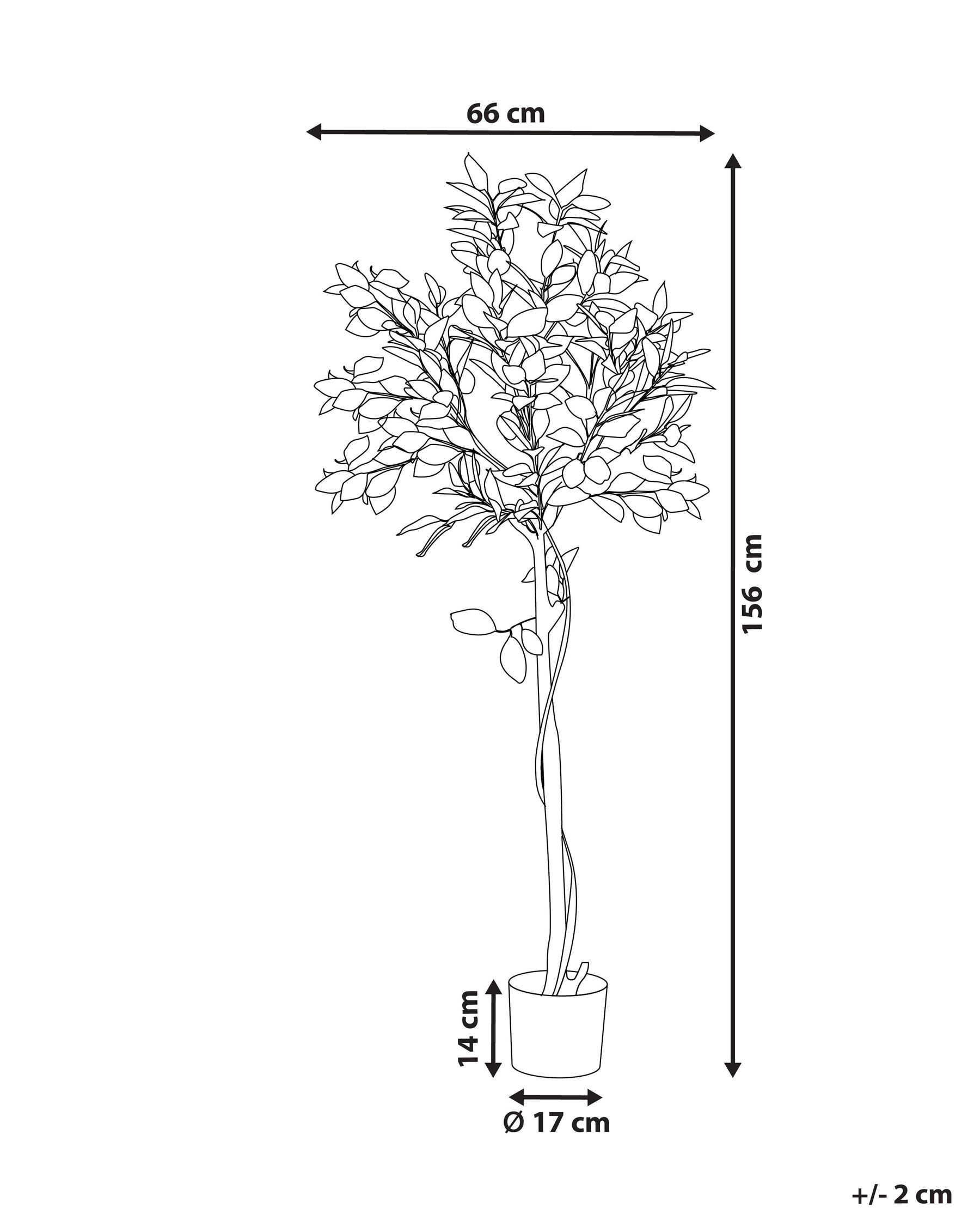 Kunstpflanze LEMON TREE 156 cm Grün_917199
