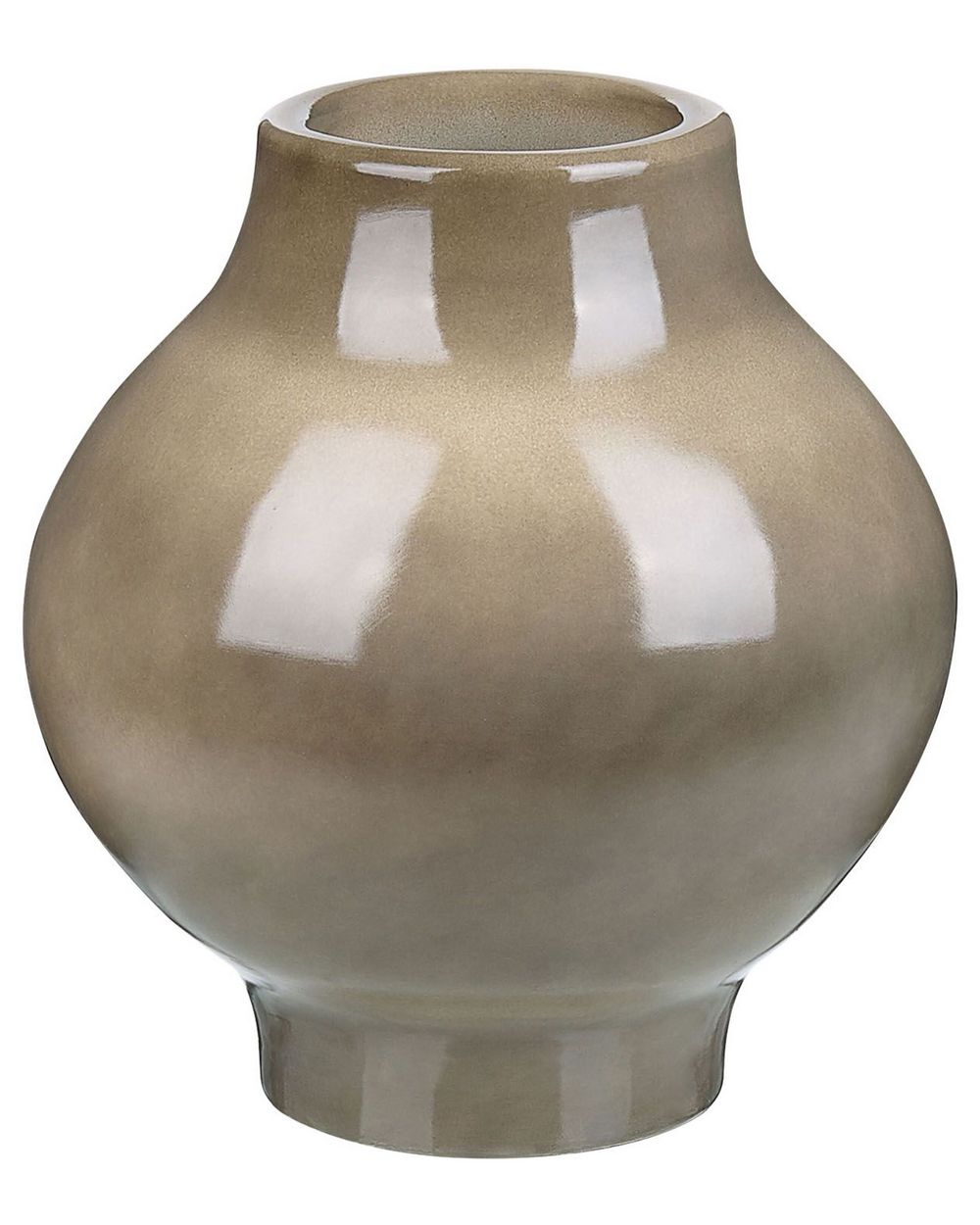 Blumenvase MAGAN 31 cm Keramik Taupe