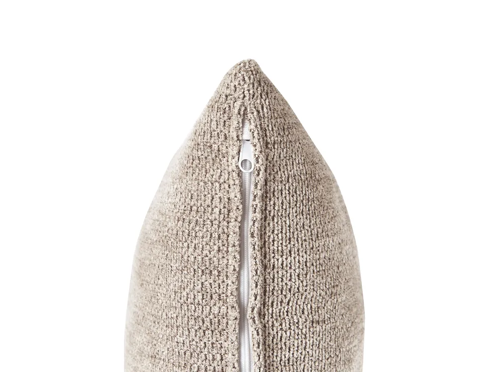 Ecksofa 3-Sitzer HOLT mit Ottomane Stoff Taupe linksseitig_959257