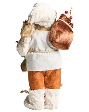 Weihnachtsdekoration SVARTEVATNET 37 cm Weihnachtsmann Braun / Weiß_1022032