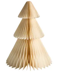 Weihnachtsdekoration 5er Set VORMA 25 cm Weihnachtsbaum Beige / Grün_1030618