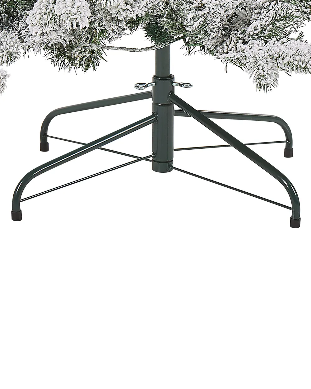 Künstlicher Weihnachtsbaum mit Schnee LED TATLOW 210 cm Grün_813194