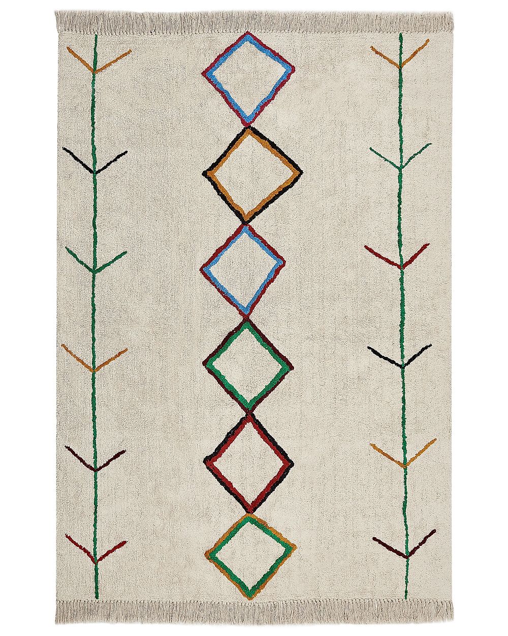 Vloerkleed CETMI Beige 160 x 230 cm Katoen