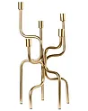 Kerzenständer PORRTELA 50 cm Metall Gold