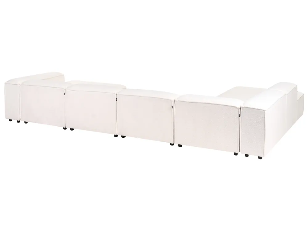 Modul Ecksofa 5-Sitzer ARDAL Bouclé Cremeweiß rechtsseitig_908636