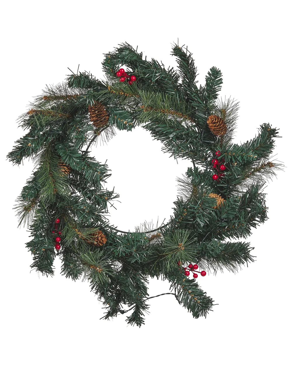 Weihnachtskranz LED TENALA 60 cm Grün_813291