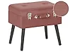Hocker mit Stauraum MALLARD Cord Rosa