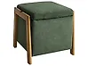 Pouf mit Stauraum EDLAND Stoff 45 cm Grün