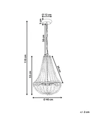Kronleuchter DIAMANTE Metall Gold_967951