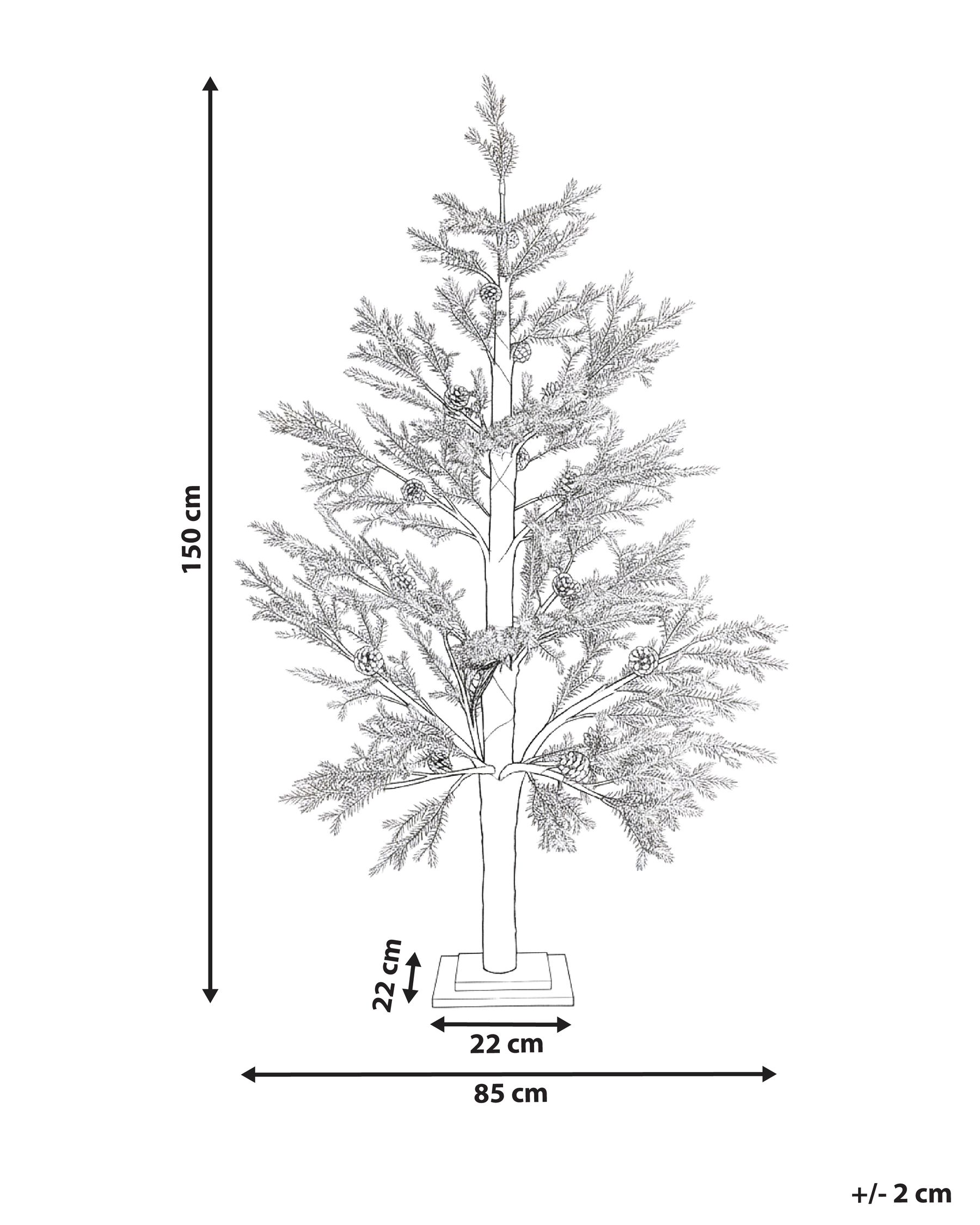 Gartendekoration LED LAUGARAS 150 cm Weihnachtsbaum Grün_1025673