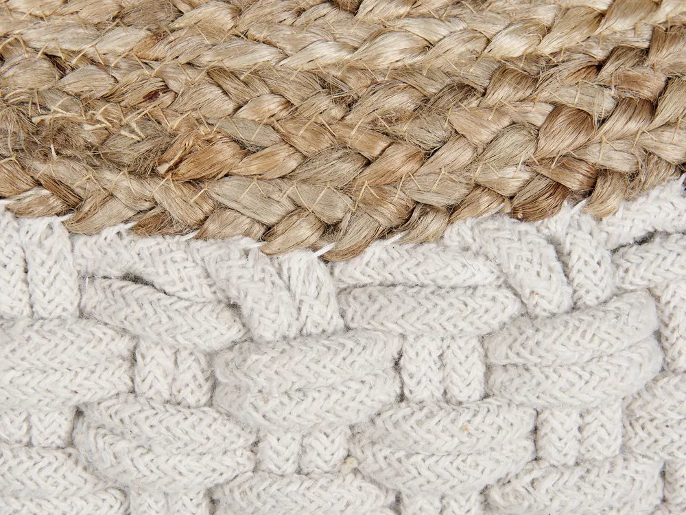 Pouf AIZA Baumwolle Weiß_886786