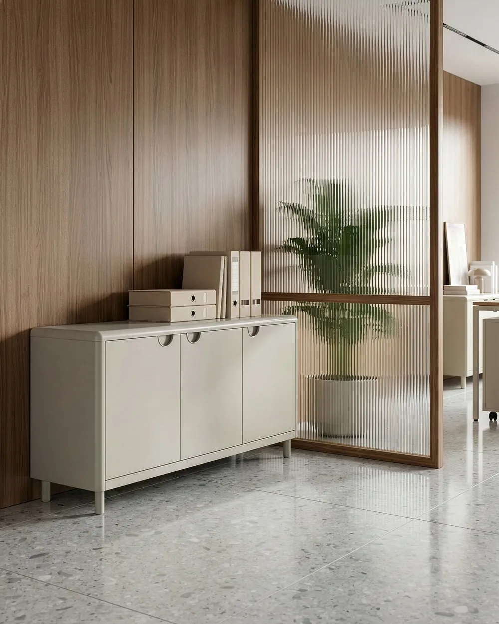 3 Door Sideboard KORVO Light Beige_1060801