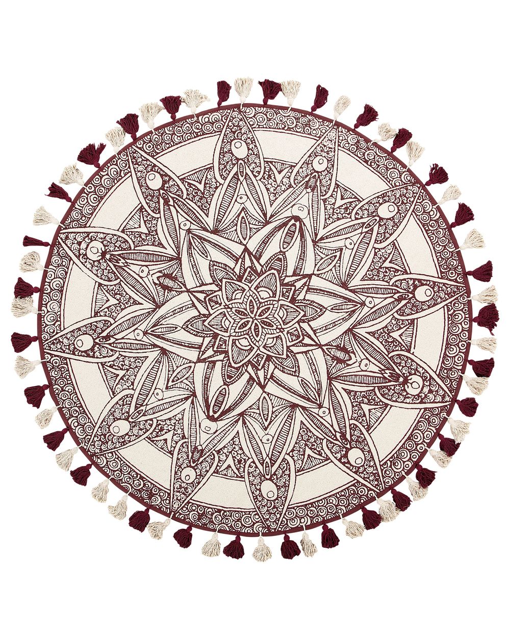 Tapis OLTU Rouge ø 120 cm Coton