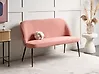 Esszimmerbank 2-Sitzer OSBY Stoff Rosa