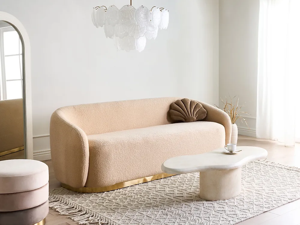 Sofa 2-Sitzer SIPO Bouclé Beige_1174371