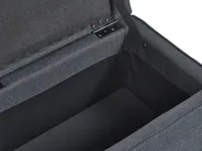 Upholstered Storage Bench ITHACA Fabric Black_1057796