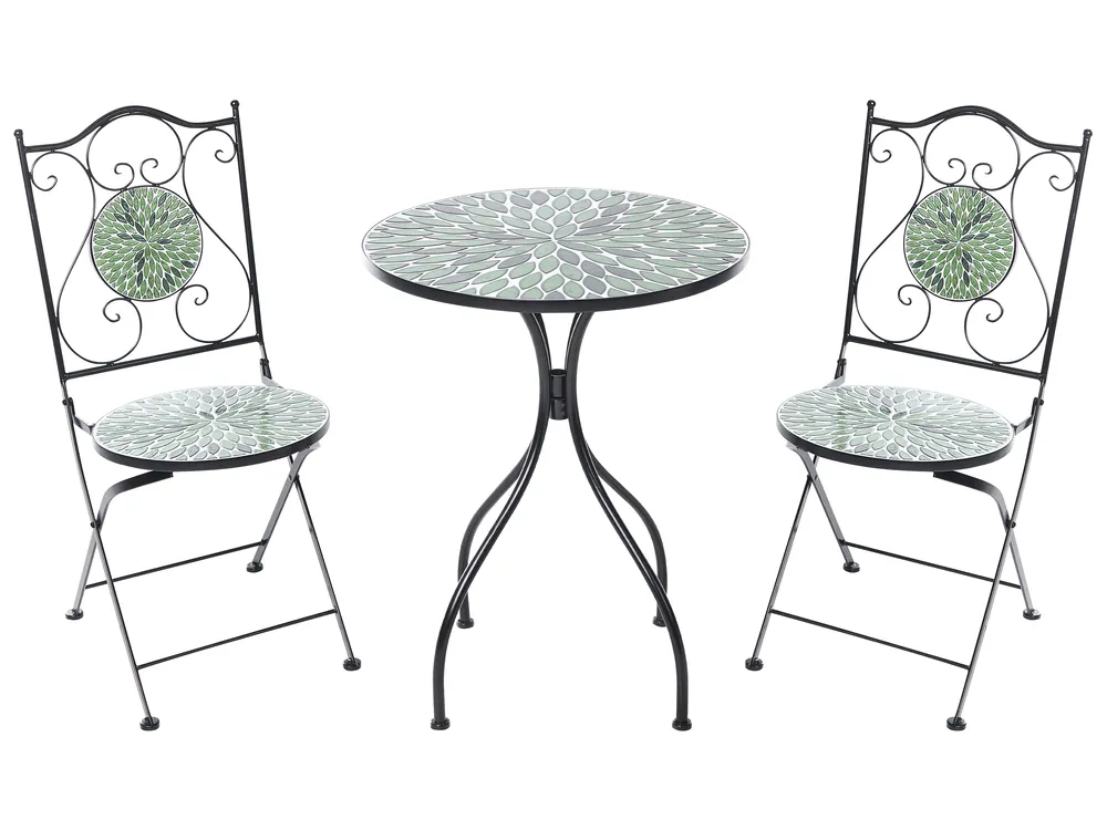 Bistro Set CIVATE Metall Schwarz_1066037